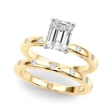 Contemporary Burnish Engagement Ring – Lab Diamond Engagement Ring in 18K Gold | Just Brilliant – view 37