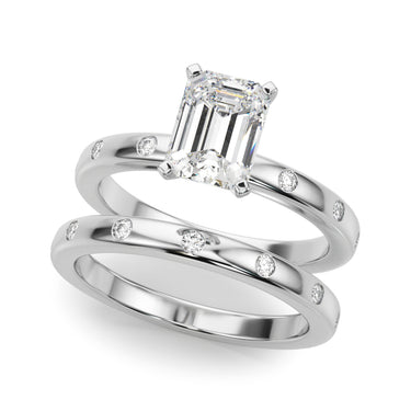 Contemporary Burnish Engagement Ring – Lab Diamond Engagement Ring in 18K Gold | Just Brilliant – view 13