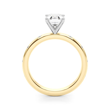 Contemporary Burnish Engagement Ring – Lab Diamond Engagement Ring in 18K Gold | Just Brilliant – view 31