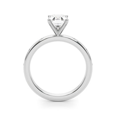 Contemporary Burnish Engagement Ring – Lab Diamond Engagement Ring in 18K Gold | Just Brilliant – view 7