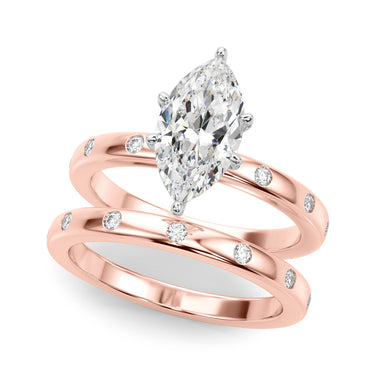 Contemporary Burnish Engagement Ring – Lab Diamond Engagement Ring in 18K Gold | Just Brilliant – view 62