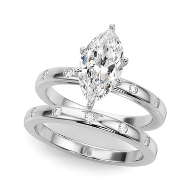 Contemporary Burnish Engagement Ring – Lab Diamond Engagement Ring in 18K Gold | Just Brilliant – view 14