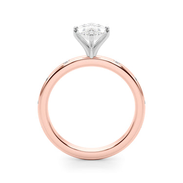 Contemporary Burnish Engagement Ring – Lab Diamond Engagement Ring in 18K Gold | Just Brilliant – view 56