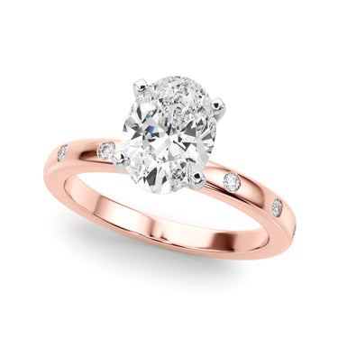 Contemporary Burnish Engagement Ring – Lab Diamond Engagement Ring in 18K Gold | Just Brilliant – view 51