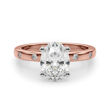 Contemporary Burnish Engagement Ring – Lab Diamond Engagement Ring in 18K Gold | Just Brilliant – view 69