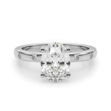 Contemporary Burnish Engagement Ring – Lab Diamond Engagement Ring in 18K Gold | Just Brilliant – view 21