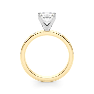 Contemporary Burnish Engagement Ring – Lab Diamond Engagement Ring in 18K Gold | Just Brilliant – view 33