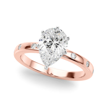 Contemporary Burnish Engagement Ring – Lab Diamond Engagement Ring in 18K Gold | Just Brilliant – view 52