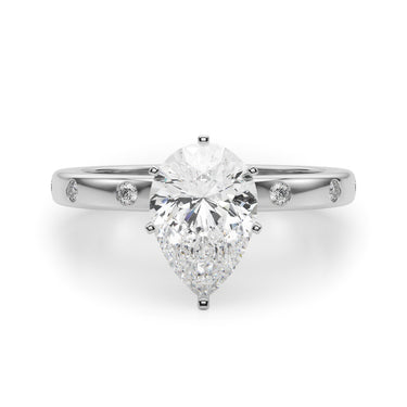 Contemporary Burnish Engagement Ring – Lab Diamond Engagement Ring in 18K Gold | Just Brilliant – view 22