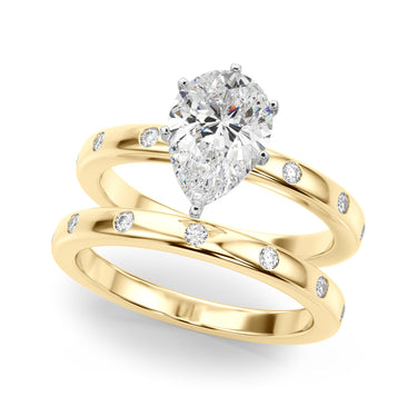 Contemporary Burnish Engagement Ring – Lab Diamond Engagement Ring in 18K Gold | Just Brilliant – view 40