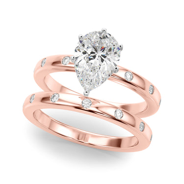 Contemporary Burnish Engagement Ring – Lab Diamond Engagement Ring in 18K Gold | Just Brilliant – view 64