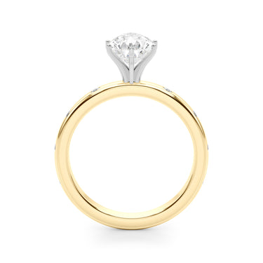 Contemporary Burnish Engagement Ring – Lab Diamond Engagement Ring in 18K Gold | Just Brilliant – view 34