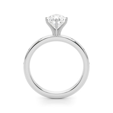 Contemporary Burnish Engagement Ring – Lab Diamond Engagement Ring in 18K Gold | Just Brilliant – view 10