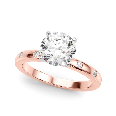 Contemporary Burnish Engagement Ring – Lab Diamond Engagement Ring in 18K Gold | Just Brilliant – view 53