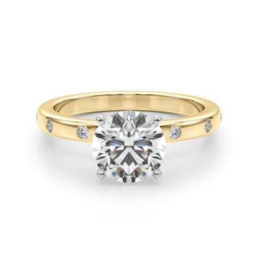 Contemporary Burnish Engagement Ring – Lab Diamond Engagement Ring in 18K Gold | Just Brilliant – view 47