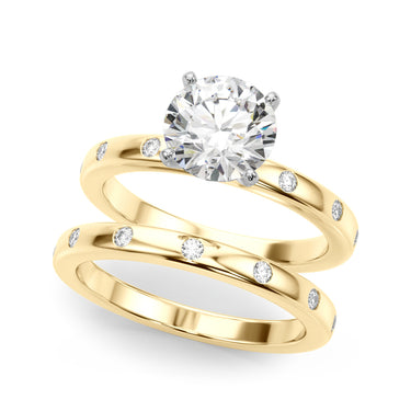 Contemporary Burnish Engagement Ring – Lab Diamond Engagement Ring in 18K Gold | Just Brilliant – view 41
