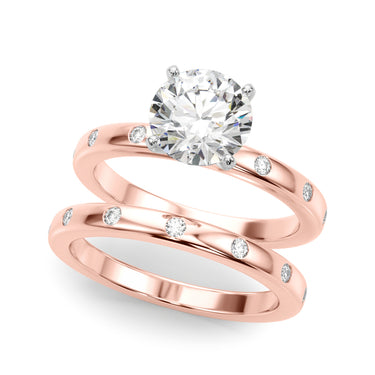 Contemporary Burnish Engagement Ring – Lab Diamond Engagement Ring in 18K Gold | Just Brilliant – view 65