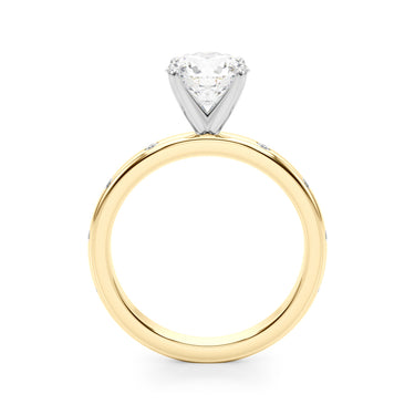 Contemporary Burnish Engagement Ring – Lab Diamond Engagement Ring in 18K Gold | Just Brilliant – view 35
