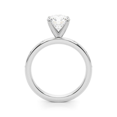 Contemporary Burnish Engagement Ring – Lab Diamond Engagement Ring in 18K Gold | Just Brilliant – view 11