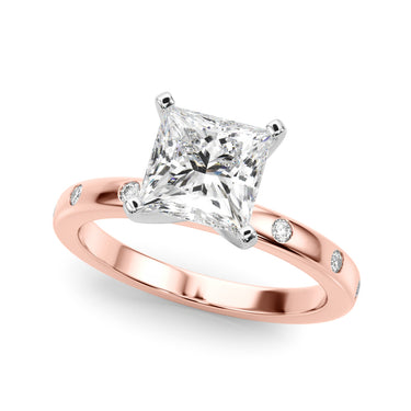 Contemporary Burnish Engagement Ring – Lab Diamond Engagement Ring in 18K Gold | Just Brilliant – view 54