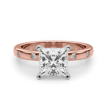 Contemporary Burnish Engagement Ring – Lab Diamond Engagement Ring in 18K Gold | Just Brilliant – view 72