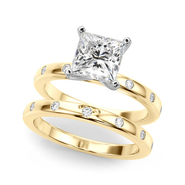 Contemporary Burnish Engagement Ring – Lab Diamond Engagement Ring in 18K Gold | Just Brilliant – view 42
