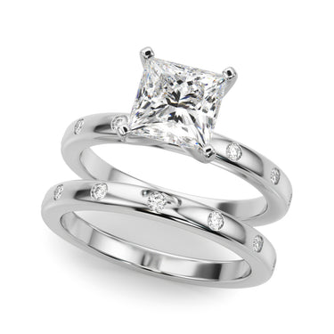 Contemporary Burnish Engagement Ring – Lab Diamond Engagement Ring in 18K Gold | Just Brilliant – view 18