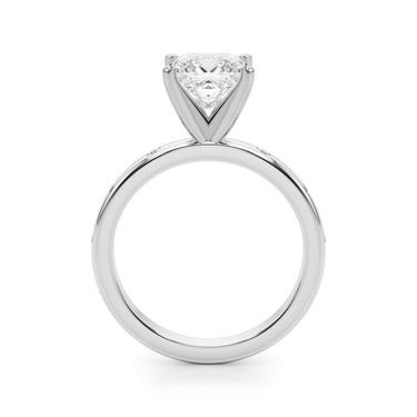 Contemporary Burnish Engagement Ring – Lab Diamond Engagement Ring in 18K Gold | Just Brilliant – view 12