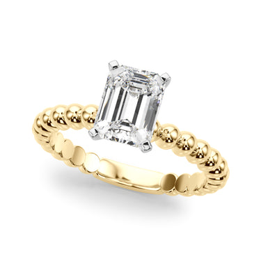 Beaded Solitaire Engagement Ring – Lab Diamond Engagement Ring in 18K Gold | Just Brilliant – view 24