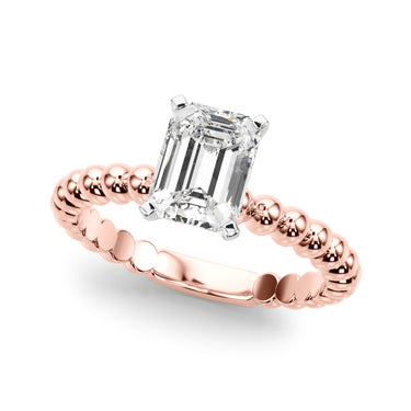 Beaded Solitaire Engagement Ring – Lab Diamond Engagement Ring in 18K Gold | Just Brilliant – view 48