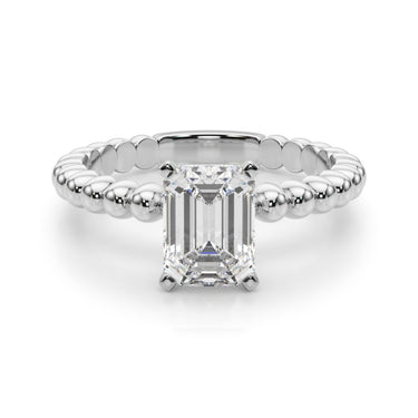 Beaded Solitaire Engagement Ring – Lab Diamond Engagement Ring in 18K Gold | Just Brilliant – view 18