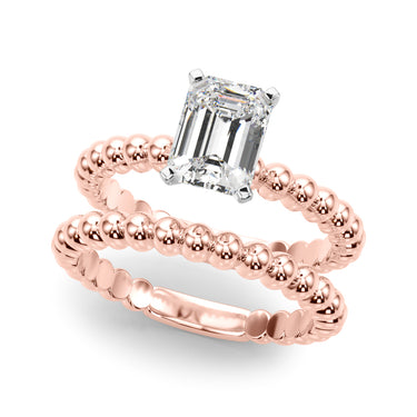 Beaded Solitaire Engagement Ring – Lab Diamond Engagement Ring in 18K Gold | Just Brilliant – view 60