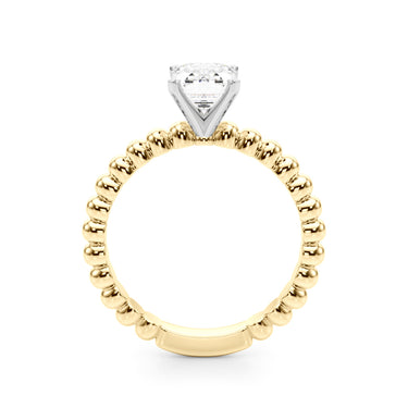 Beaded Solitaire Engagement Ring – Lab Diamond Engagement Ring in 18K Gold | Just Brilliant – view 30