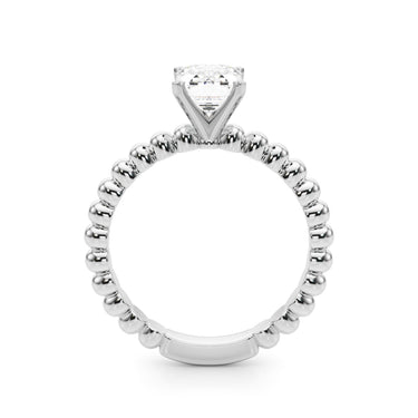 Beaded Solitaire Engagement Ring – Lab Diamond Engagement Ring in 18K Gold | Just Brilliant – view 7