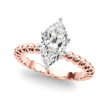 Beaded Solitaire Engagement Ring – Lab Diamond Engagement Ring in 18K Gold | Just Brilliant – view 49