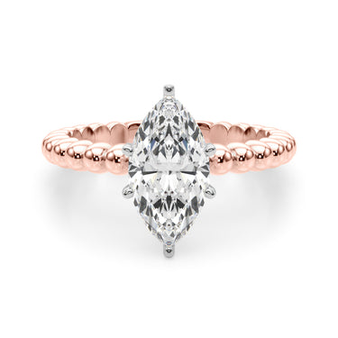 Beaded Solitaire Engagement Ring – Lab Diamond Engagement Ring in 18K Gold | Just Brilliant – view 67