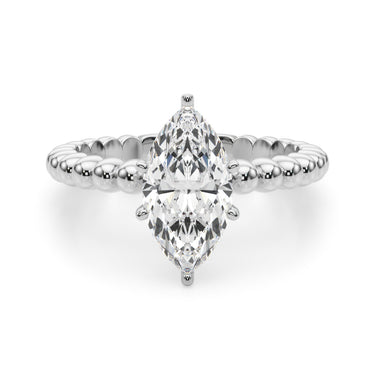 Beaded Solitaire Engagement Ring – Lab Diamond Engagement Ring in 18K Gold | Just Brilliant – view 19