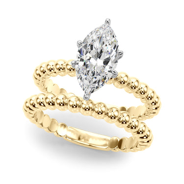 Beaded Solitaire Engagement Ring – Lab Diamond Engagement Ring in 18K Gold | Just Brilliant – view 37
