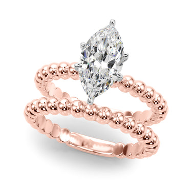 Beaded Solitaire Engagement Ring – Lab Diamond Engagement Ring in 18K Gold | Just Brilliant – view 61