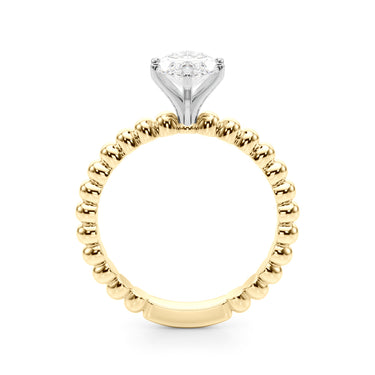 Beaded Solitaire Engagement Ring – Lab Diamond Engagement Ring in 18K Gold | Just Brilliant – view 31