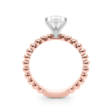 Beaded Solitaire Engagement Ring – Lab Diamond Engagement Ring in 18K Gold | Just Brilliant – view 55
