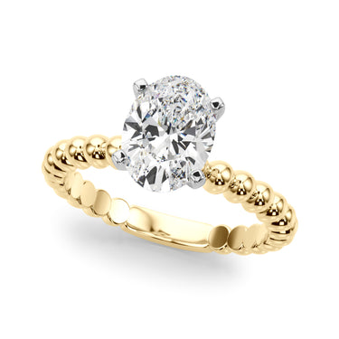 Beaded Solitaire Engagement Ring – Lab Diamond Engagement Ring in 18K Gold | Just Brilliant – view 26