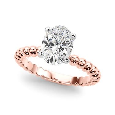 Beaded Solitaire Engagement Ring – Lab Diamond Engagement Ring in 18K Gold | Just Brilliant – view 50
