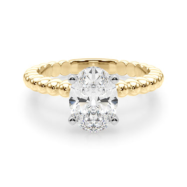 Beaded Solitaire Engagement Ring – Lab Diamond Engagement Ring in 18K Gold | Just Brilliant – view 44