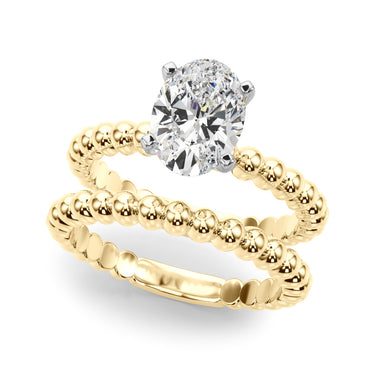 Beaded Solitaire Engagement Ring – Lab Diamond Engagement Ring in 18K Gold | Just Brilliant – view 38