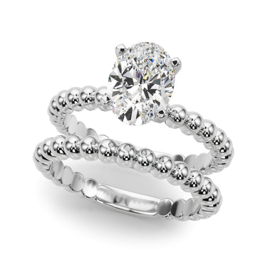 Beaded Solitaire Engagement Ring – Lab Diamond Engagement Ring in 18K Gold | Just Brilliant – view 14