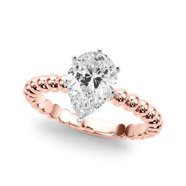 Beaded Solitaire Engagement Ring – Lab Diamond Engagement Ring in 18K Gold | Just Brilliant – view 51