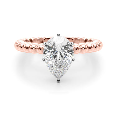 Beaded Solitaire Engagement Ring – Lab Diamond Engagement Ring in 18K Gold | Just Brilliant – view 69