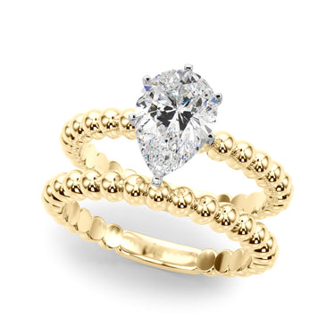 Beaded Solitaire Engagement Ring – Lab Diamond Engagement Ring in 18K Gold | Just Brilliant – view 39