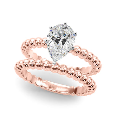 Beaded Solitaire Engagement Ring – Lab Diamond Engagement Ring in 18K Gold | Just Brilliant – view 63